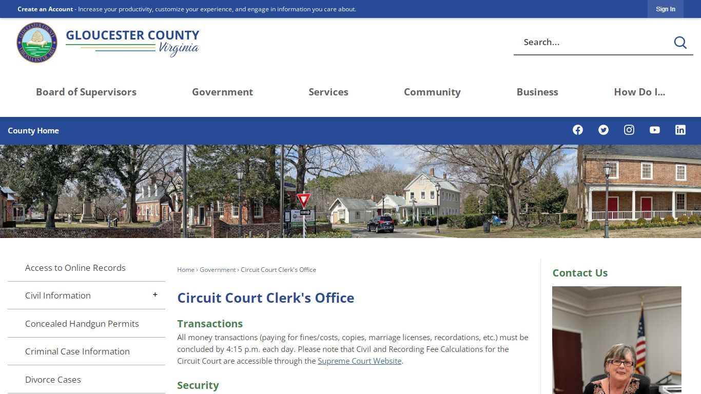 Circuit Court Clerk's Office | Gloucester County, VA