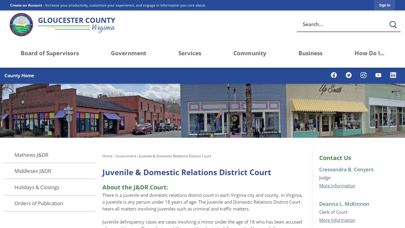 Juvenile & Domestic Relations District Court | Gloucester ...